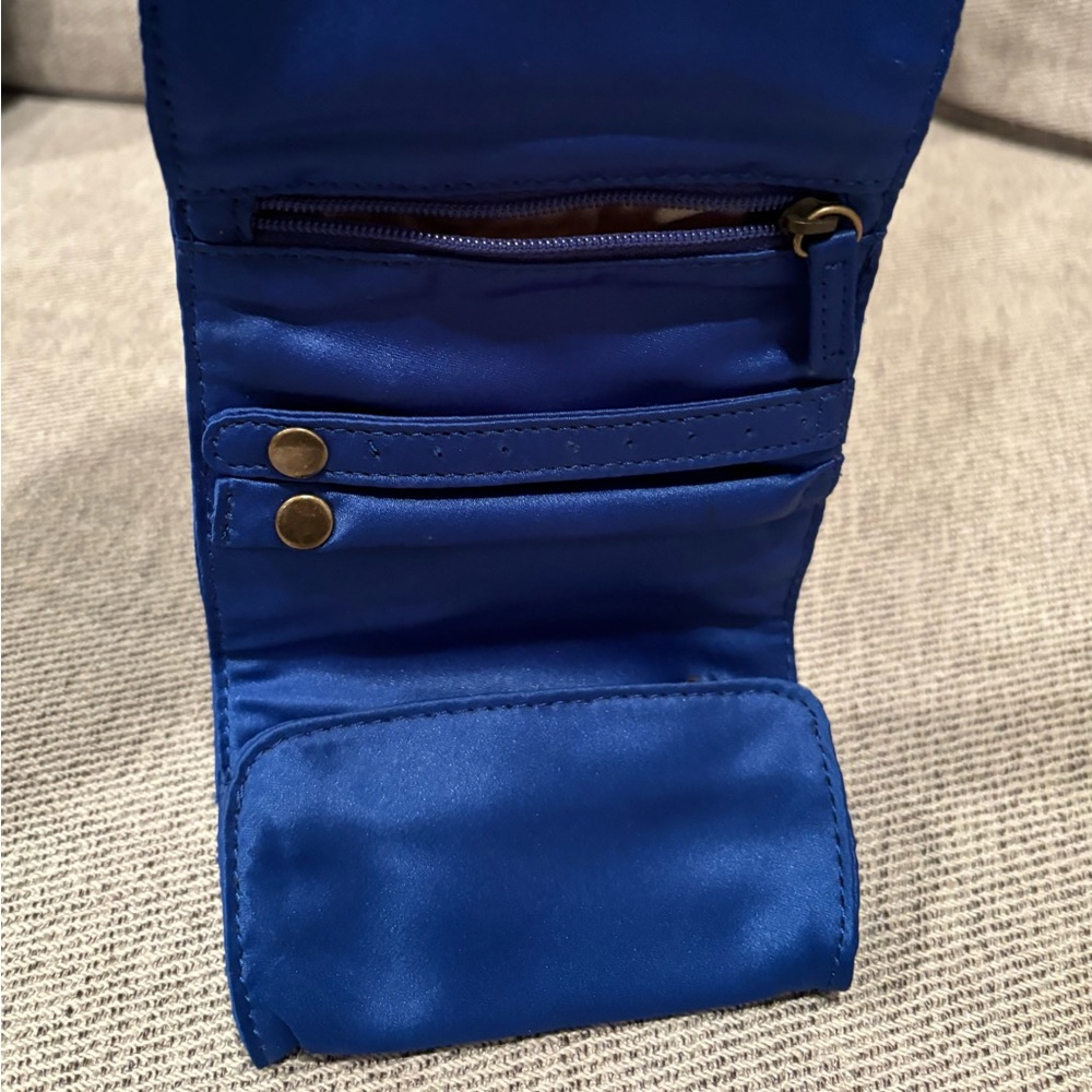 J. Crew Royal Blue Jewelry Travel Bag